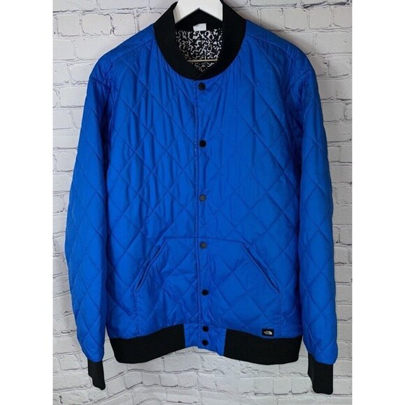 THE NORTH FACE Men's Jester Reversible Bomber Jacket Blue Size Large - Picture 1 of 11